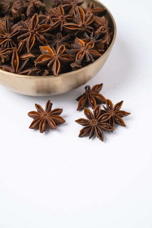 Spices that enhance the taste of food Star aniseの写真素材