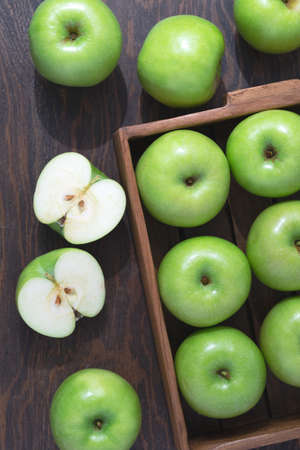 healthy and fresh delicious fruit appleの写真素材