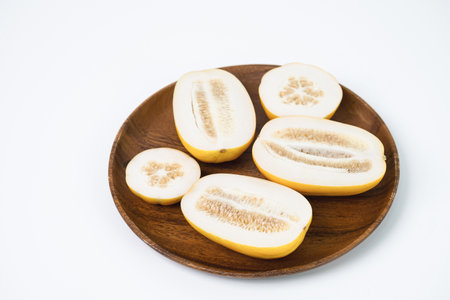 healthy and fresh delicious fruit korean melonの写真素材