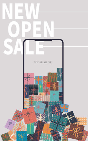 random gift eventのイラスト素材