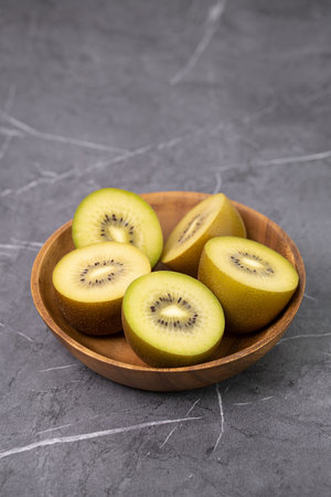 healthy and fresh delicious fruit gold kiwiの写真素材