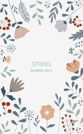 spring season saleのイラスト素材