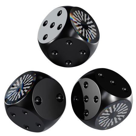 Dice Mantle ,MNT Glass Dice Crypto 3D Iconの写真素材