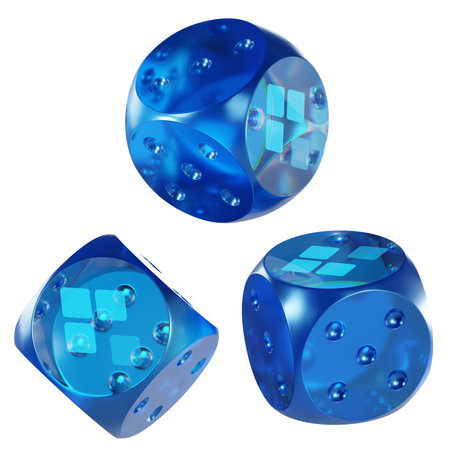 Dice ssv network ,SSV Glass Dice Crypto 3D Iconの写真素材
