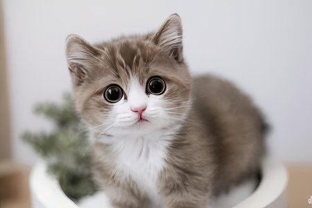 Close up of a catの素材