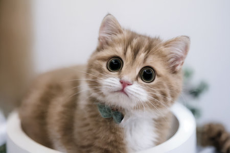 Close up of a catの素材