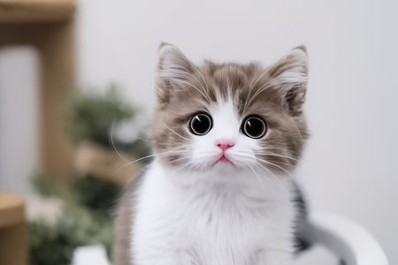 Close up of a catの素材