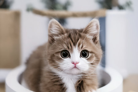Close up of a catの素材