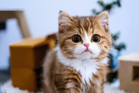 Close up of a catの素材