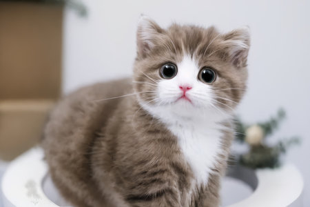 Close up of a catの素材
