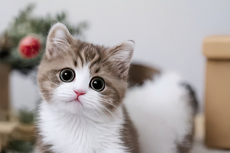 Close up of a catの素材