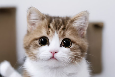 Close up of a catの素材