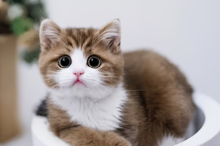 Close up of a catの素材