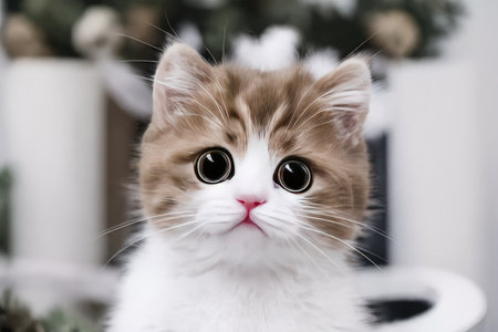 Close up of a catの素材