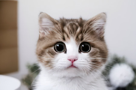Close up of a catの素材