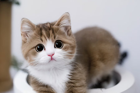 Close up of a catの素材