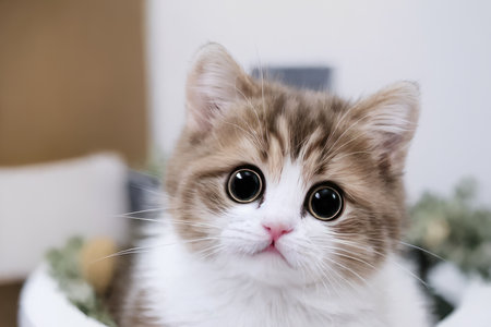 Close up of a catの素材