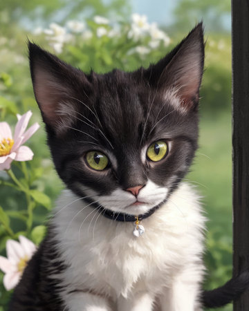 Close up of a catの素材