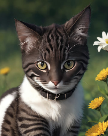 Close up of a catの素材