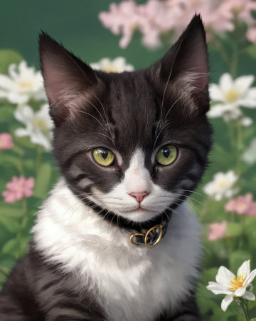 Close up of a catの素材