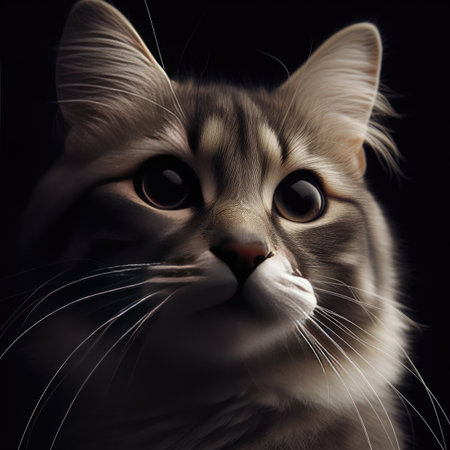 Close up of a catの素材