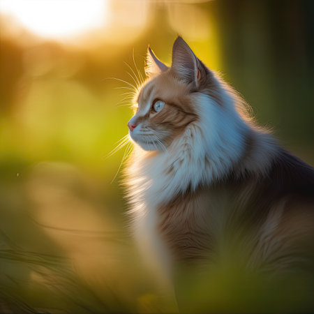 Close up of a catの素材