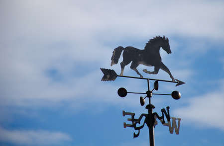 vintage retro windmil or wind indictor Horse modelの写真素材