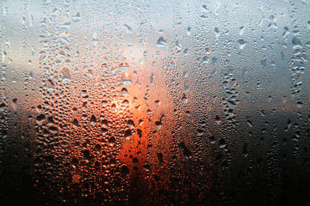 Drops on the glass