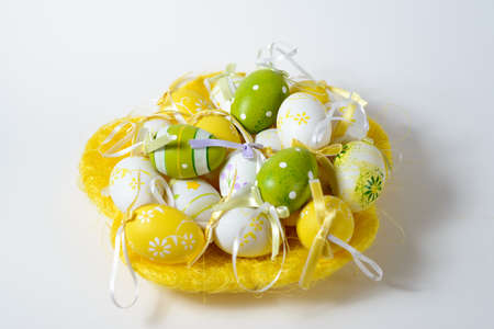 Easter colored eggs
