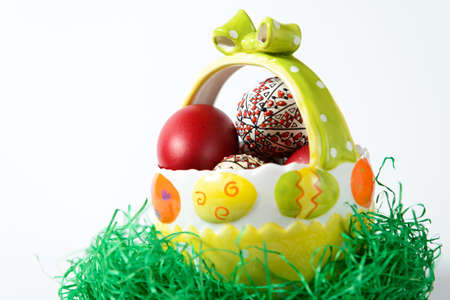 Easter colored eggs