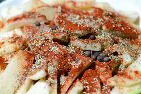 Delicious potato seasoned の写真素材