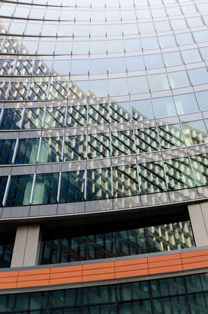 glass and steel building facade