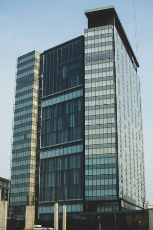Glass and Steel of the Manitoba Hydro building in downtown Winnipeg, Manitoba, Canada