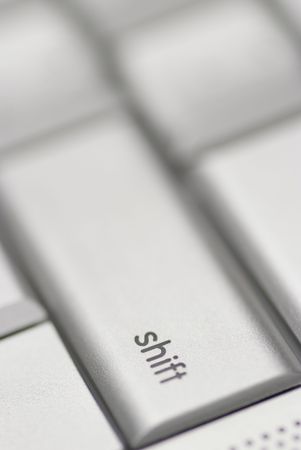 Shift button from a keyboardの写真素材