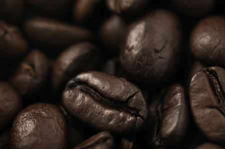 roasted coffee beansの写真素材