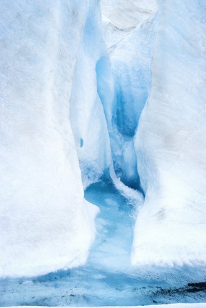 Close Fragment of Ice formation on  Mendenhall Glacierの写真素材