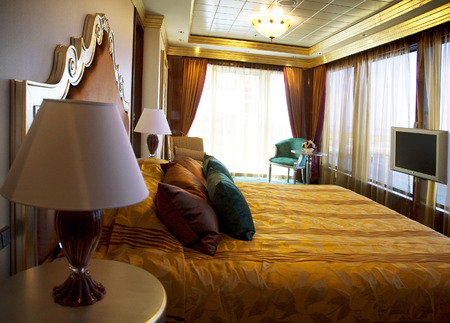 Luxurious bedroomのeditorial素材