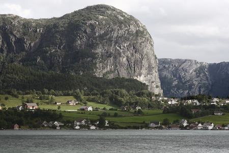 Norway landscapes.Beautiful Norwegian Fjordsの写真素材