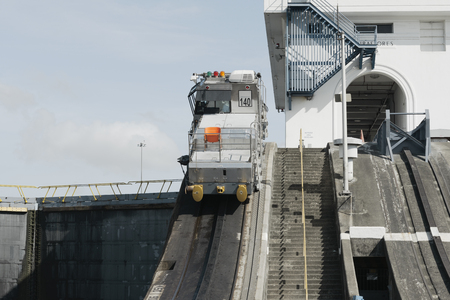 Miraflores Locks at Panama Canal, Panamaの写真素材