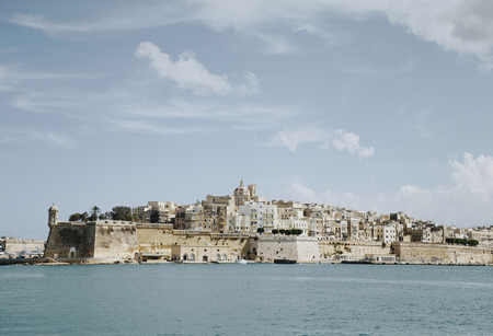 Panoramic view of Valletta, Maltaの写真素材