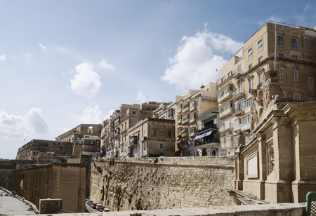 Barriera Wharf and Victoria Gate located at the Old City of  Valletta, Southern Harbour District,...