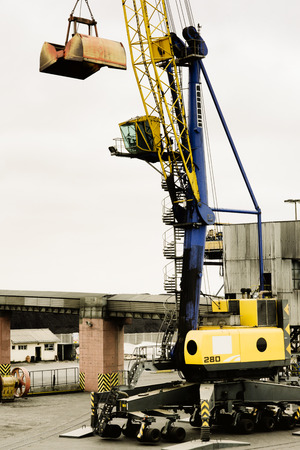 Harbor crane at at the port of Walvis Bay, Namibia