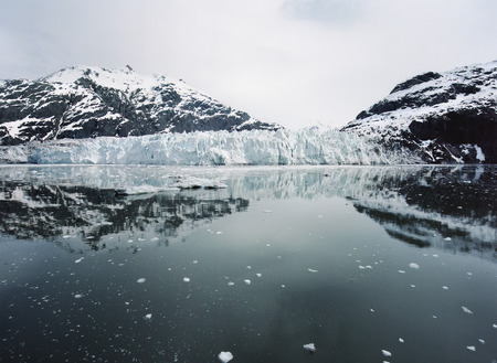 Margerie Glacier At Glacier Bay National Park, Alaska. Film Photography - KODAK PORTRA 160の写真素材