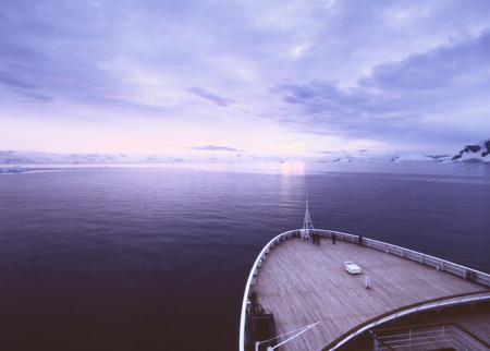 Sunrise Over Brabant Island, Gerlache Strait, Antarctica, film photography