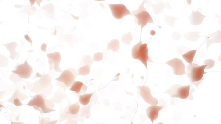 Neurons sending pulsating electric impulses and communicating with each other. Concept For...