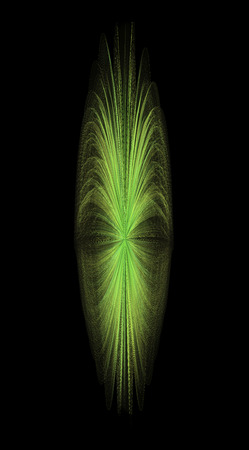 Narrow Shaped African Mask Isolated On Black Background. Spiritualism, Tribal Art, Magic Ceremonies Conceptの写真素材