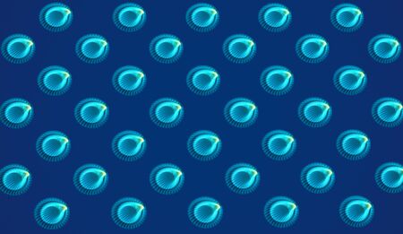 Abstract Seashells On Blue Background. Sea Ocean Shell Pattern