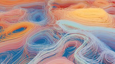 Colorful Swirls Background. Soft Pastel Colored Abstract Backgroundの写真素材