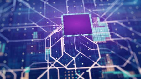 Transfer Of Information, Cloud Computing And Big Data Conceptの写真素材