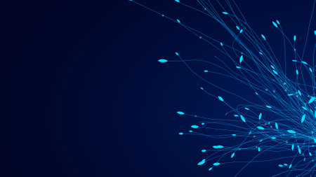 Transfer Of Information, Fiber Optics, Cloud Computing And Big Data Conceptの写真素材